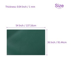 36 ” x 54 ” Faux Leather Strip Furniture Cover Pebble Skin Green PU