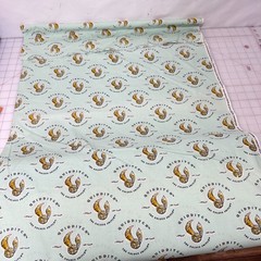 Harry Potter Quidditch The Golden Snitch 2 yards Cotton Fabric Blue