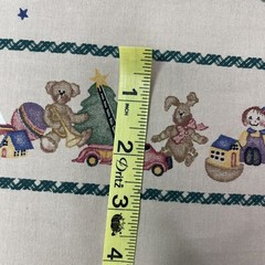 Daisy Kingdom 26022 Christmas Tot Border Past & Presents Fabric 2 Yards 1995