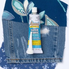 Super Fabric Adhesive 1.5 fl oz Fast Drying Clear Permanent Fabric Adhesive