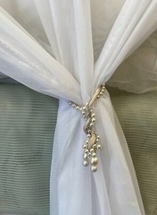 Sheer Voile Chiffon fabric is a 118″ wide width for curtains and event decoratio
