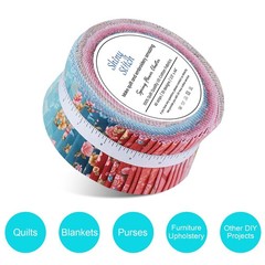 ShinyStitch100% US Cotton Jelly Roll Fabric Precut Strips for Quilting, Craft…