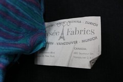 RARE Vintage Fabric Material Rayon 35″w FRANCE Elysee Fabrics NY Orig.Tag 4Yrds+