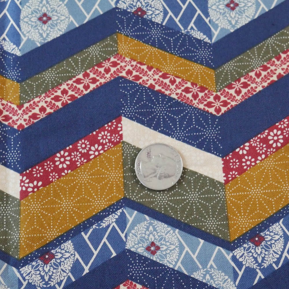 3.88Y Hancock Fabrics 2006 Japanese Print Novelty Patchwork Quilt Cotton Fabric