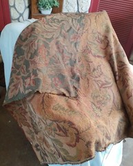 Damask Brocade Double-Sided Fabric Roll 56″W x 78 yds long (234 in) Floral Vtg