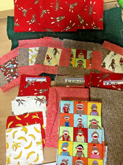 Moda Monkey Tales Erin Michael Cotton Fabric Bundle 6 Yards Sock Monkey Bananas