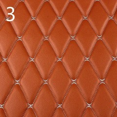 100x158cm Faux Leather Quilted PVC Fabric Car Interior Upholstery Mat