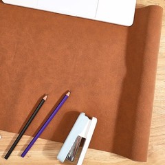 53.5 x 11.8 Inch Brown Frosted PU Leather Sheet 0.7mm Faux Suede Leather Fabr…