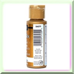 2-Ounce Gold Acrylic Paint with Metallic Finish