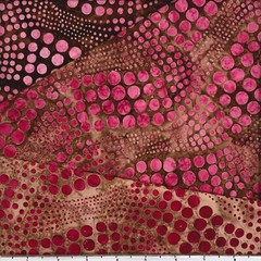 Lot of (5) 1/2 Yard Ombre Batik Sampler Lunn Fabric 100% Cotton Handmade #4