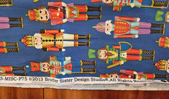 Brother Sister Design Studio Nutcracker Christmas Fabric 30″ X 43 In