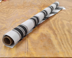 Canvas Fabric 46″ x 46″ Remnant Sunbrella “Black/Taupe Fancy” 4946 Outdoor