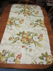 VTG 5 pieces 6.75 yds Fabric Flower Print Drapery Upholstery Remnants M14A