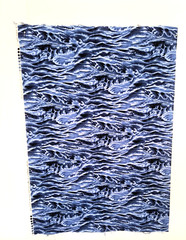 New Hoffman International Fabrics 19″ x 27″ Cotton Nature’s Elements Blue Waves