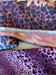 Jungle Animal Border Print Fabric Printmaker International Giraffe Leopard
