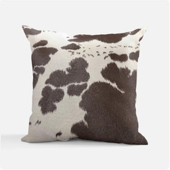 Cow Print Vinyl, Smooth Textured Animal Hide Pattern Faux Leather, Embossed Upho