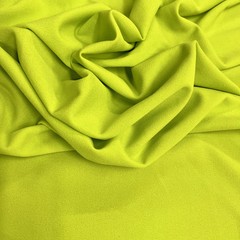 Chey LIME GREEN Stretch Crepe Scuba Techno Knit Polyester Spandex Fabric for Bo