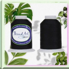 Black and White 2 Large Spool Bobbin Thread