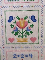 Vintage Spring Mills Cotton Fabric Quilt Pattern Nursery/Children Home Decor