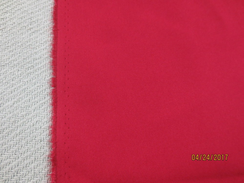 2004. DEEP RED CRANBERRY Polyester Blend Apparel & Craft Fabric-65″ x 3 1/4 Yds