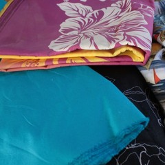 Huge Lot Vintage Dressmaking Sewing Fabric – Destash, Yardage, Prints