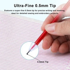 smrtcol 7-Color Heat Erasable Fabric Markers with 1 Count (Pack of 28), 28pcs