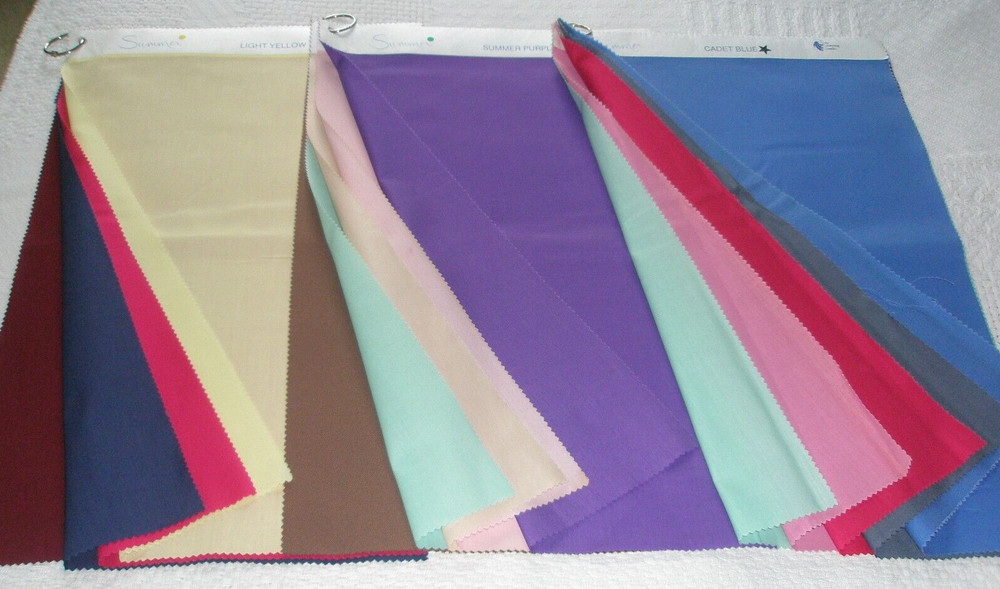94 Fabric Pieces in Salesman’s Samples Crowning Touch Each 20″ by 13″ New