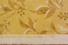 Robert Allen Fabric MANOR TRAIL Cotton Gold Yellow Drapery Upholstery 10 + Yds