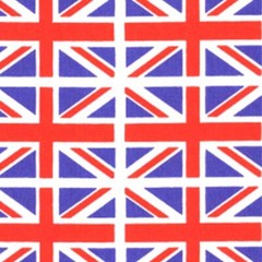 Mini Union Jack Cotton Fabric Flag United Kingdom Flag UK Jubilee Coronation 45″