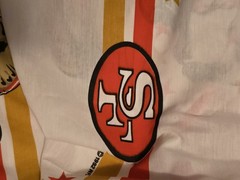 1992 49ers Football Fabric Decorator Length 90 Inches By 4 Yards