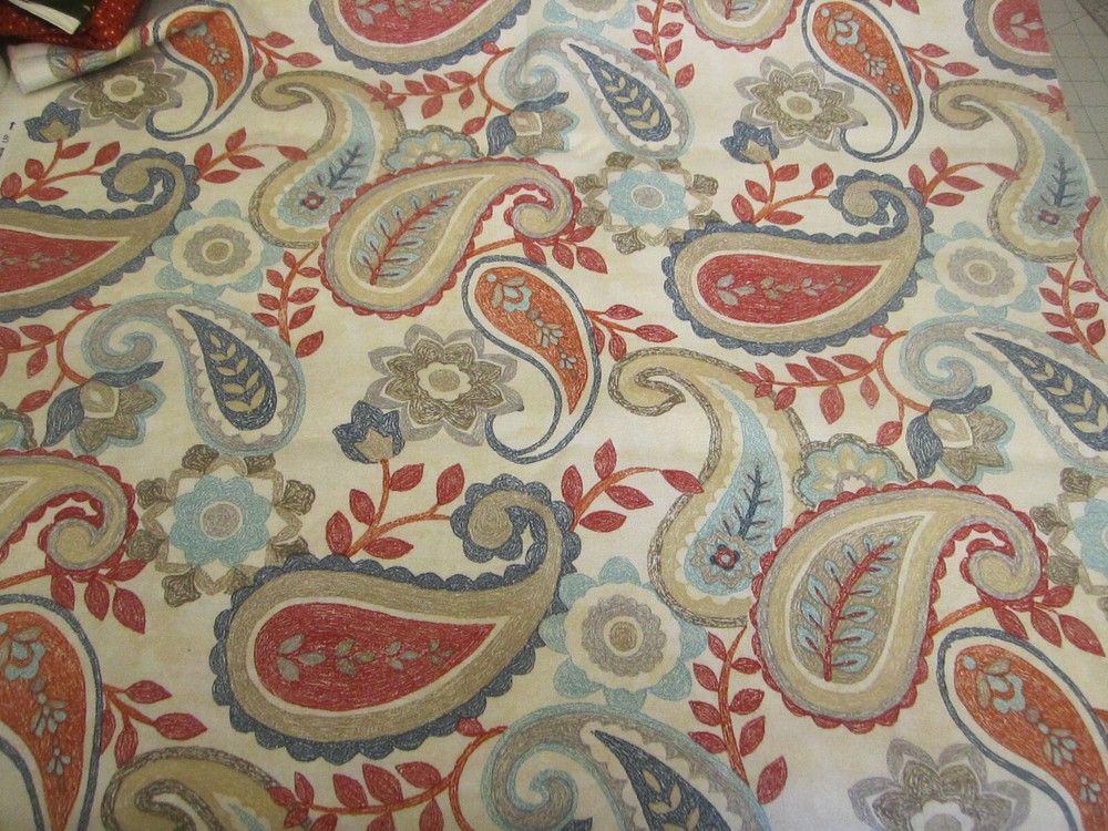 Richloom Solarium Indoor Upholstry Fabric Floral Paisley 2yd 35″ x 56 2019