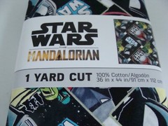 NIP Star Wars Mandalorian 1 Yd Cut 36 x 44in 100% Cotton Fabric Quilt Craft Sew