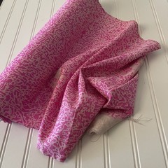 SILK, Pink-White FABRIC 3 Yards x 15 Inches Wide or 108 Inches x 15 Wide