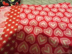 14 PIECES OF 21″ X 5″ F ABRIC PLUS ONE YARD OF FABRIC—-# T 7A-19