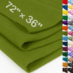 Campsite Green Large Felt Fabric 72″ X 36 “, 1.4 Mm Thick Soft Felt