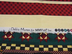 MMFab Debbie Mumm Cotton Fabric Christmas Apron & Mitt Panel Cut-Out