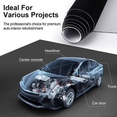 96″x60″ Headliner Fabric Foam Backed Upholstery Suede Auto Roof Liner Repair