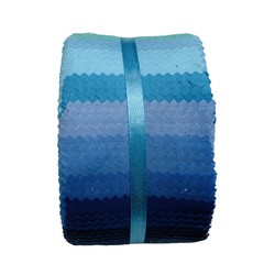 40 PCS Jelly Roll Fabric PreCut Strip 2.5×44 Inch Cotton Blue Ocean Floral