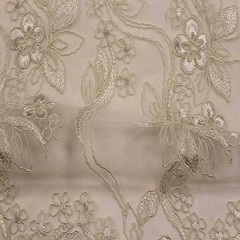HOLIDAY Embroidered Mesh Fabric. Lace Netting Material