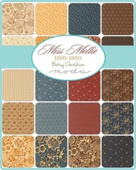 Moda MISS MOLLIE Charm Pack, 100% Cotton 5-inch Precut Fabric Squares (42 pcs)