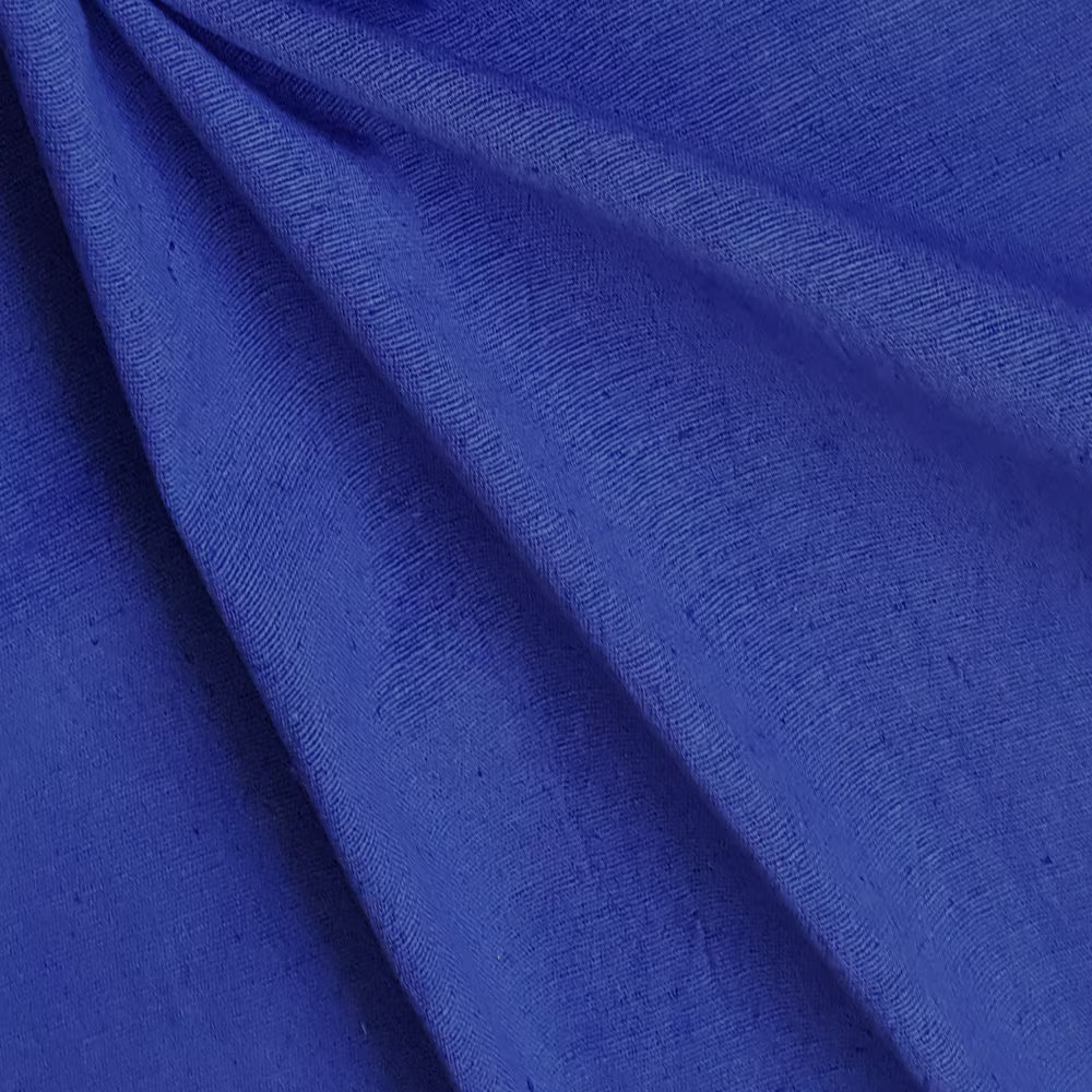 Royal Blue Cotton Linen Fabric By The Yard, 42 inches width Blue Cotton Fabric