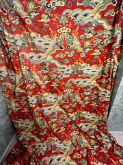 Vintage Larsen? 115” Sq Panel Woven Printed Upholstery Fabric Auspicious Clouds