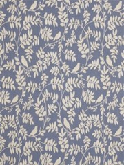 60 yard fabric roll, drapery, 100% cotton, trailing leaves, birds, hydrangea