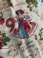 2014 Brother Sister Design Studio – 12 Days of Christmas – 1 yard – Poinsettias