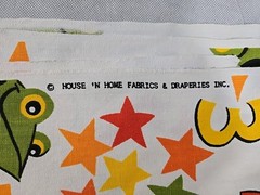Vtg House ‘N Home Fabrics Children’s Novelty Fabric 1.1 Yd Math Theme Dogs Frogs