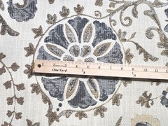 Woven Tapestry Upholstery Fabric Width 56″ (363-14) – By the Yards or 18″ x 18″
