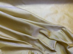 Iridescent Gold 100% Silk Thai Silk Tissue Taffeta Fabric