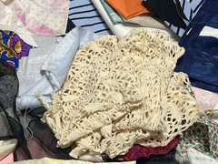 4+ LB Fabric Scrap Lot Mixed Lace Sheer Novelty Prints Sewing Craft DIY Bundle