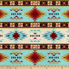 Mainstays 1.5 Yards 100% Polyester Lux Anti-pill Fleece Tribal Stripes, 60″ Wide