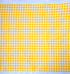 Yellow Polka Dot All Cotton Fabric White Background Quilting 43″ Wide x BTY